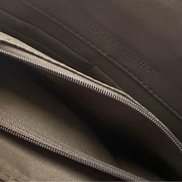 Badgley Mischka Purse Gray and Gold - Picture 3 of 13